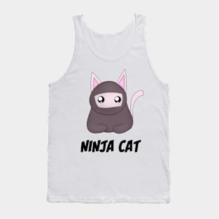 Ninja Cat (White) Tank Top